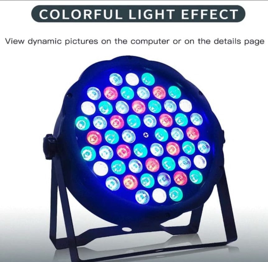 DISCO PAR LIGHT 3IN1 54PC LED PLASTIC