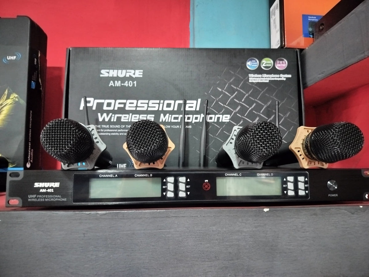 MICRO W/L HAND 4IN1 AM401 SHURE