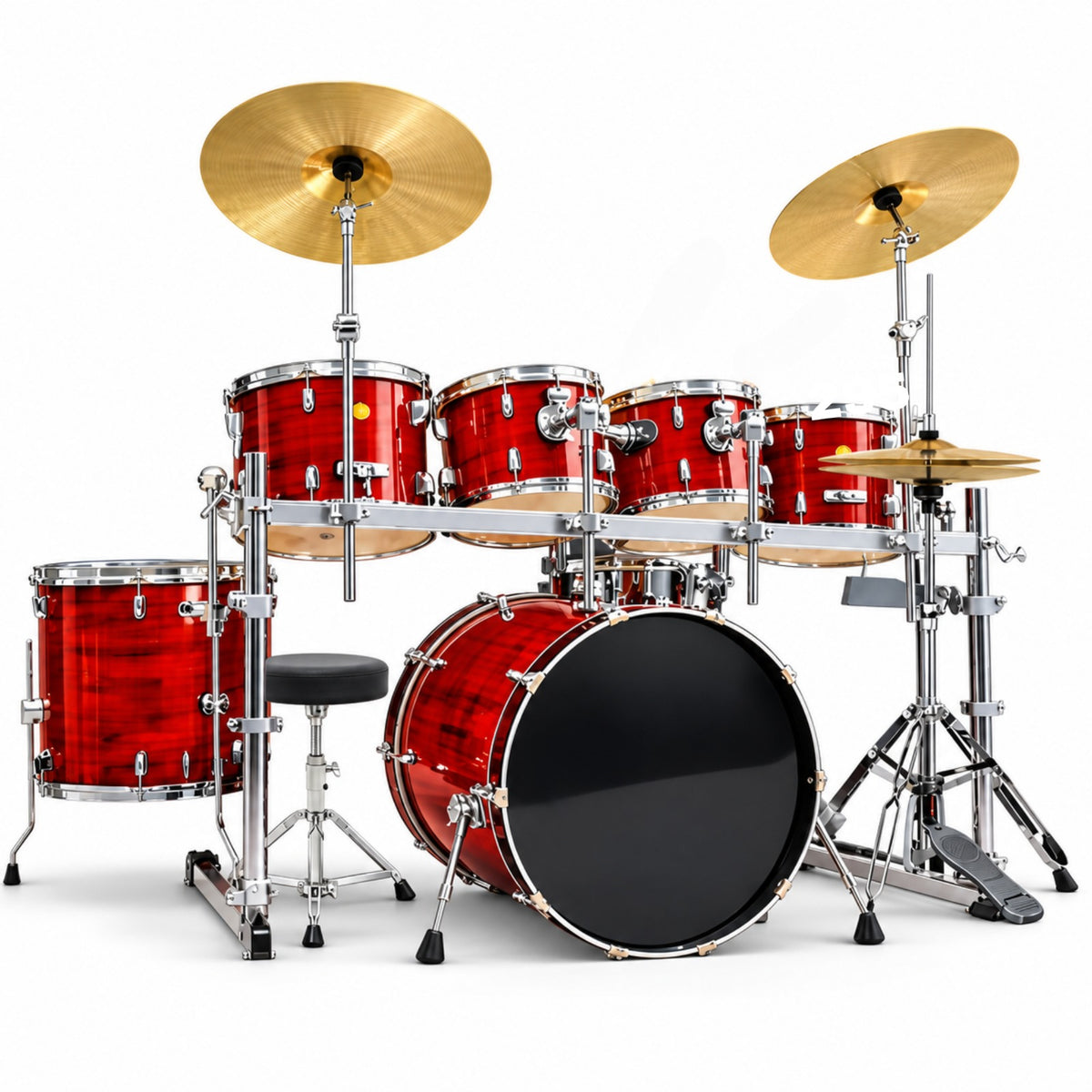 DRUM 25DIA 8PC SET ALU/STAND YAMAHA-004