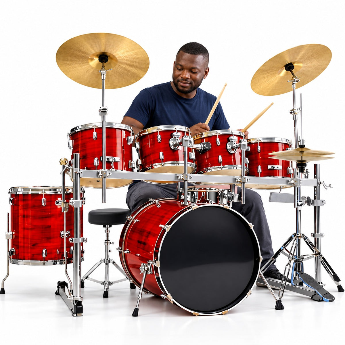 DRUM 25DIA 8PC SET ALU/STAND YAMAHA-004