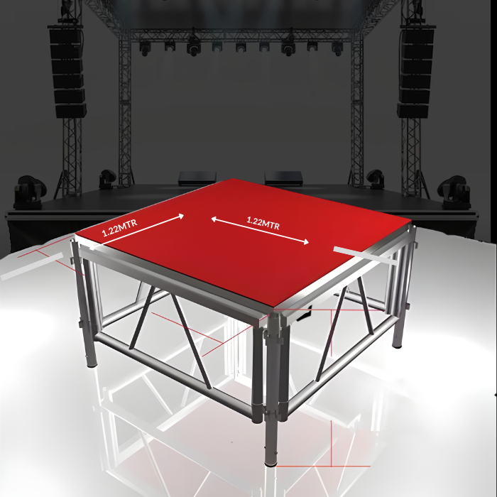 PLATEAU PODIUM 1.22x1.22m – Structure Métallique Professionnelle